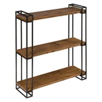 Kate And Laurel Lintz Modern Industrial Solid Wood With Black Metal Frame Floati. Fixed Price $156.99.