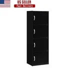 4-SHELF Contemporary Bookcase Storage Unit Versatile Indoor Organizer Furniture. Fixed Price $97.98.