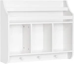 Kids Bookshelf With Cubbies & Hooks - Fun Wall Storage For Toys. Fixed Price $75.99.