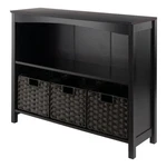 Winsome Terrace 4-PIECE Solid Wood Storage Shelf W/ Baskets Walnut/chocolate. Fixed Price $212.79.