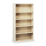 Tennsco B-66CP 5-SHELF Stationary Bookcase, 66"X34-1/2" Champ/putty. Fixed Price $409.99.