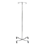 Drive Medical Stand Stainless Steel Floor 2 Hooks 4 Legs Rubber Wheels. Fixed Price $41.97.