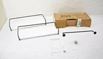 Zgo Floating Shelves Wall Set 2 Mounted Storage Black Metal Frame. Fixed Price $7.16.