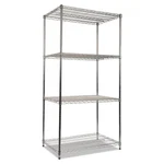 Alera Nsf Certified Industrial 4SHELF Wire Shelving Kit 36WX24DX72H Silver. Fixed Price $184.93.