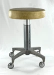 Vintage Midmark Medical Operators Adjustable Stool Shepard Ball Profile Casters. Fixed Price $79.99.