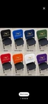 Custom Folding Chair Covers Logo Event Wedding Trade Show Seat Backs Pack Of 6. Fixed Price $129.00.