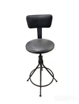 National Public Seating 6524HB Swivel Stool With Backrest Height 24" 28" Gray. Fixed Price $49.99.