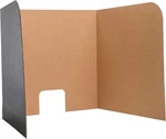 Flipside Products 70" X 23" Black Desktop Privacy Screen Large Dividers. Fixed Price $37.98.