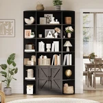 75" Tall Bookshelf Display Shelf, 6-TIER Bookcase With Storage Cabinet & Doors. Fixed Price $119.99.