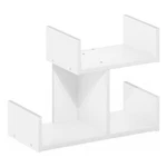 Furinno Hermite Wooden Desktop Bookshelf Storage Organizer For Home And White. Fixed Price $31.96.