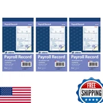 Adams Employee Payroll Record Book 2 Part Carbonless 4.19 X 7.19 50 Sets Per. Fixed Price $40.23.