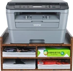 Pag 3-TIER Desktop Printer Stand With Storage, Paper Holder Rack, Black Wood. Fixed Price $66.13.