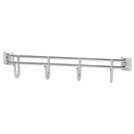 Alera For Wire Shelving, Four Hooks, 18" Deep, Silver, 2 Bars/pack. Fixed Price $14.49.
