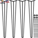 Happybuy Hairpin Table Legs 28" Black Set Of 4 Desk 880LBS Load Capacity (e. Fixed Price $46.38.