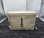 Omnimed Mini Wall Storage Cabinet Combo Lock Beige Heavy Duty Durable. Fixed Price $305.99.