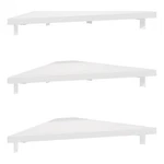 Furinno Rossi Triangle Corner Floating Shelves Wall Mount Display Set Of 3. Fixed Price $34.37.