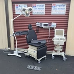 Exam Table Chairs For Sale Mti Medical Podiatry With 2 Armboard Black Upholstery. Fixed Price $3730.00.