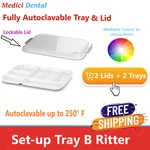 Dental Setup Trays Divided B (ritter) Tray, Autoclave 275, Lock Lid. Fixed Price $52.90.