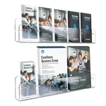 Hiimiei Brochure Holder Wall Mount, 2-PACK Acrylic Modular Flyer, Pamphlet Displ. Fixed Price $78.66.
