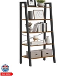 Ladder 5-TIER Bookshelf, Storage Rack, Bookcase With Steel Frame, For .... Fixed Price $87.98.