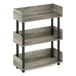 Furinno Turn-n-tube 3-TIER Freestanding Multipurposes Display French Oak/black. Fixed Price $58.30.