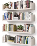 Wall Bookshelf, Set Of 4, U Shaped Floating Hanging Bookshelves Fo.... Fixed Price $38.24.
