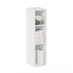Furinno Fulda 3-TIER Narrow Bookshelf Bookcase, 8" Wide, White, Space-saving. Fixed Price $57.68.