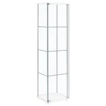 Coaster Bellatrix 3-SHELF Clear Glass Curio Cabinet White. Fixed Price $196.65.