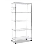Alera SW653618SR 72 X In. 5-SHELF Wire Shelving Kit Silver. Fixed Price $124.59.