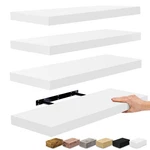 Floating Shelves 24 Inch Wall Mount Pack White Sorbus Bathroom Decor Bedroom. Fixed Price $114.99.