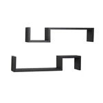 Danya B. Black Wall Mount Shelves (set Of 2),BOOKCASES & Shelving. Fixed Price $51.43.