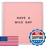 Mooreco Essential Letter Board White Frame Pink Face 18 X 12W 84254. Fixed Price $66.60.