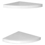 Danya B XF11115-2W Corner Radial Shelf Set, Of 2, 11.5". Fixed Price $23.99.