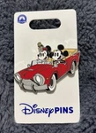 Disney Driving Convertible Red Car Mickey Minnie Pin. Fixed Price $20.00.