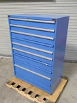Lista Modular Storage Cabinet 10 Drawer 59 X 40 22 Steel Blue Scratch Dent. Fixed Price $2013.47.