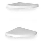 Danya B. XF11115-2W Small Floating Laminate Wood Corner Shelves, Set Of 2, White. Fixed Price $46.14.