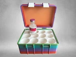 12-VIAL Bac Water Case For Hospira 72 34MM Vials Upright Storage Organizer. Fixed Price $34.95.