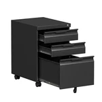 3 Drawer File Cabinet With Lock,office Under Desk Rolling Filing Storage. Fixed Price $69.99.