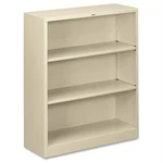 The Hon S42ABCL Metal Bookcase 34.5" Putty Shelves. Fixed Price $447.04.