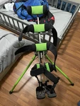 Medline MDS806250NH2 Excel Hybrid Wheelchair - Blue. Fixed Price $1000.00.
