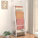 Ansionsol 6.3FT Blanket Ladder Storage Basket 5 Tier Decorative Shelf. Fixed Price $59.76.