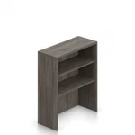 Offices Go Otg 36"W X 36"H Table Top 2-SHELF Bookcase Artisian Grey Laminate. Fixed Price $286.35.