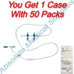 *50-PACKS* Codan Swan-lock 2-GANG Four-way Stopcocks 40" Extension Set Bc 286. Fixed Price $449.99.