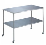 Pedigo 60" Stainless Steel Rolling Work Table - Bottom Shelf Patient Ready. Fixed Price $1050.00.