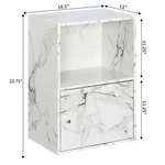 New Small Bookcase With Door Bookshelf Storage Cabinet Furniture Home Wood Short. Fixed Price $69.99.