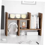 Desktop Organizer Office Storage Rack Adjustable Wood Natural Tone. Fixed Price $40.50.