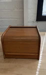 A.l.s. Industries Wood Tambour Roll Top Cassette Tape Storage Cabinet Vintage. Fixed Price $35.00.