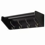 Solid Oak Coat Rack, Hooks, 24.75" X 8.5" 9" - Fully Assembled. Fixed Price $115.57.