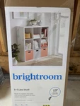 11" 9 Cube Book Shelf White - Brightroom Storage Organizer. Fixed Price $100.00.