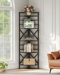 5-TIER Corner Shelf Unit Freestanding Storage For Living & Bedroom. Fixed Price $132.99.